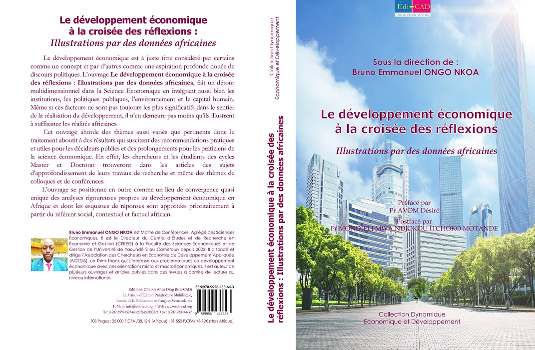 Bruno Emmanuel ONGO NKOA - Le développement économique à la croisée des réflexions